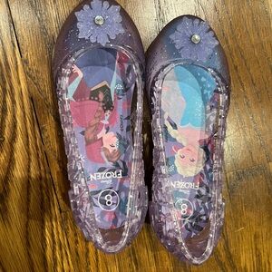 Disney Frozen Kids Dress Shoes - Purple and Silver